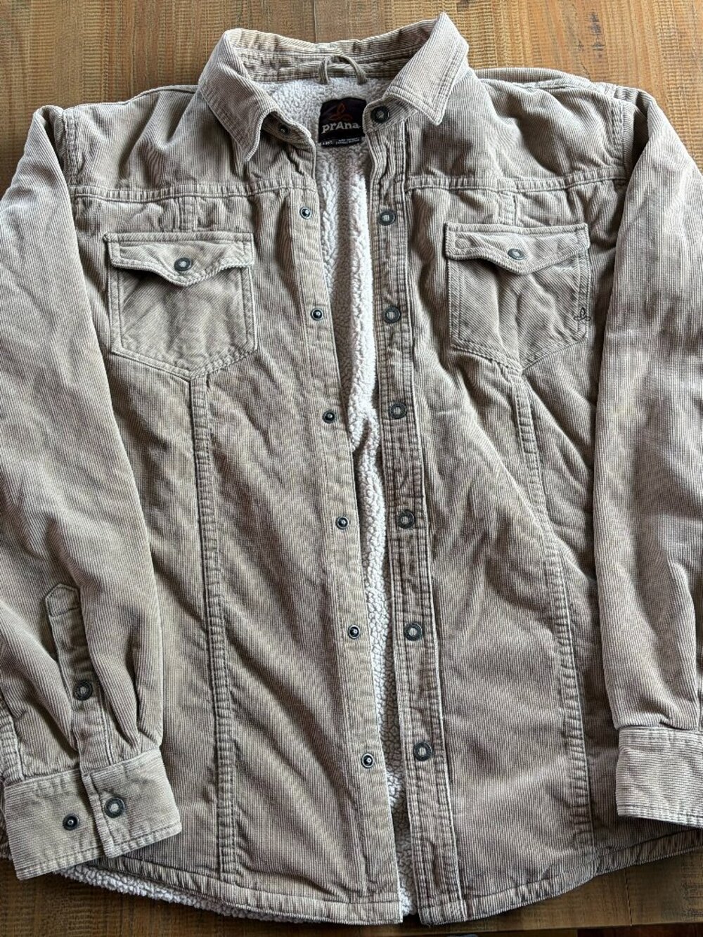 Prana Fleece Lined Corduroy Jacket - Size L